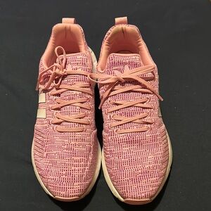 Adidas Pink Sneakers with Knitted Upper and Sock-Like Fit